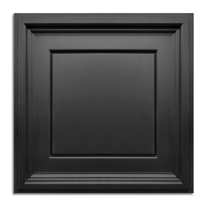 PVC ceiling tile 2 x 2 decorative in black color